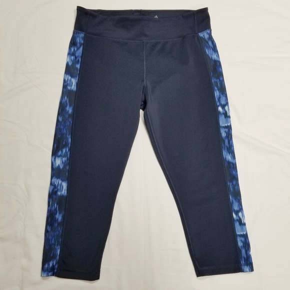 Adidas Midrise Climalite Print Leggings - Picture 1 of 8
